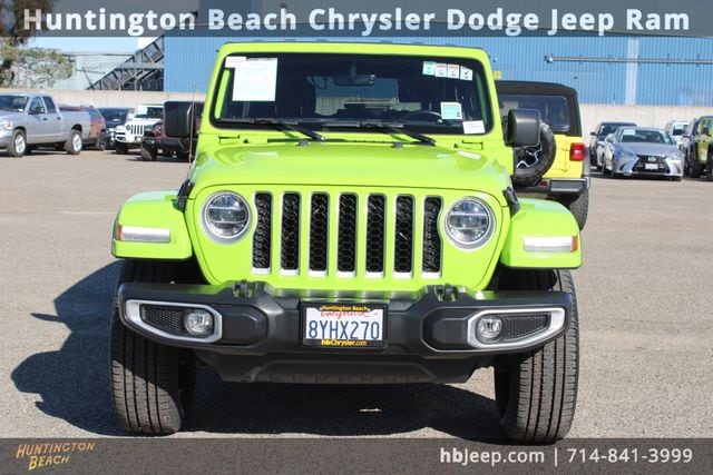 Used 2021 Jeep Wrangler Unlimited Sahara 4XE with VIN 1C4JJXP69MW855531 for sale in Huntington Beach, CA