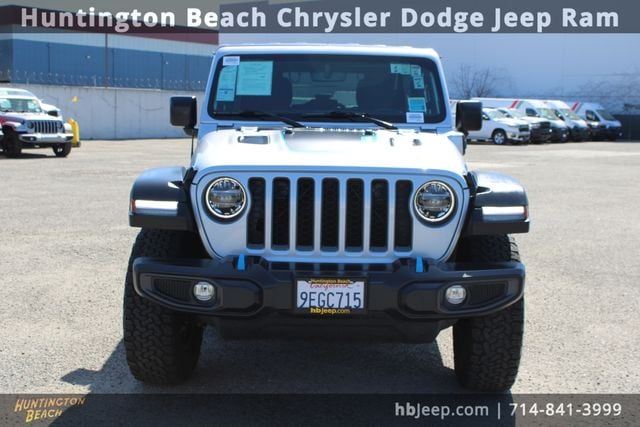 Used 2022 Jeep Wrangler Unlimited Rubicon 4XE with VIN 1C4JJXR61NW271008 for sale in Huntington Beach, CA
