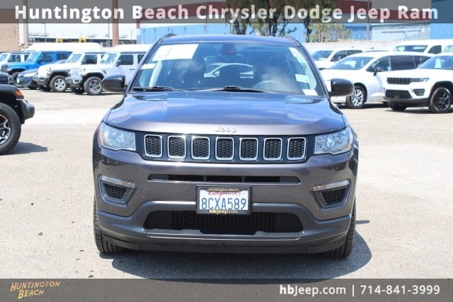 Used 2018 Jeep Compass Sport with VIN 3C4NJCAB4JT105701 for sale in Huntington Beach, CA