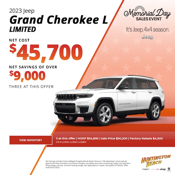 New Car Specials Jeep Rebates and Finance Offers Huntington Beach