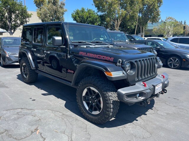 Used 2021 Jeep Wrangler Unlimited Rubicon with VIN 1C4HJXFG2MW517770 for sale in Huntington Beach, CA