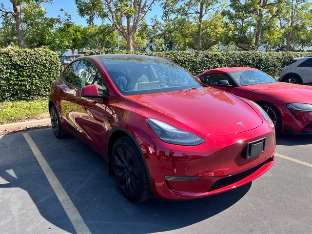 Used 2025 Tesla Model Y Long Range with VIN 7SAYGDED6SF254207 for sale in Huntington Beach, CA