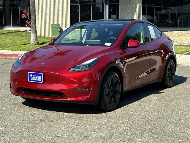 Used 2025 Tesla Model Y Long Range with VIN 7SAYGDED6SF254207 for sale in Huntington Beach, CA