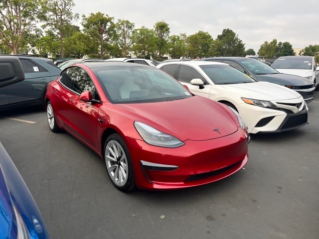 Used 2021 Tesla Model 3 Base with VIN 5YJ3E1EA1MF081197 for sale in Huntington Beach, CA