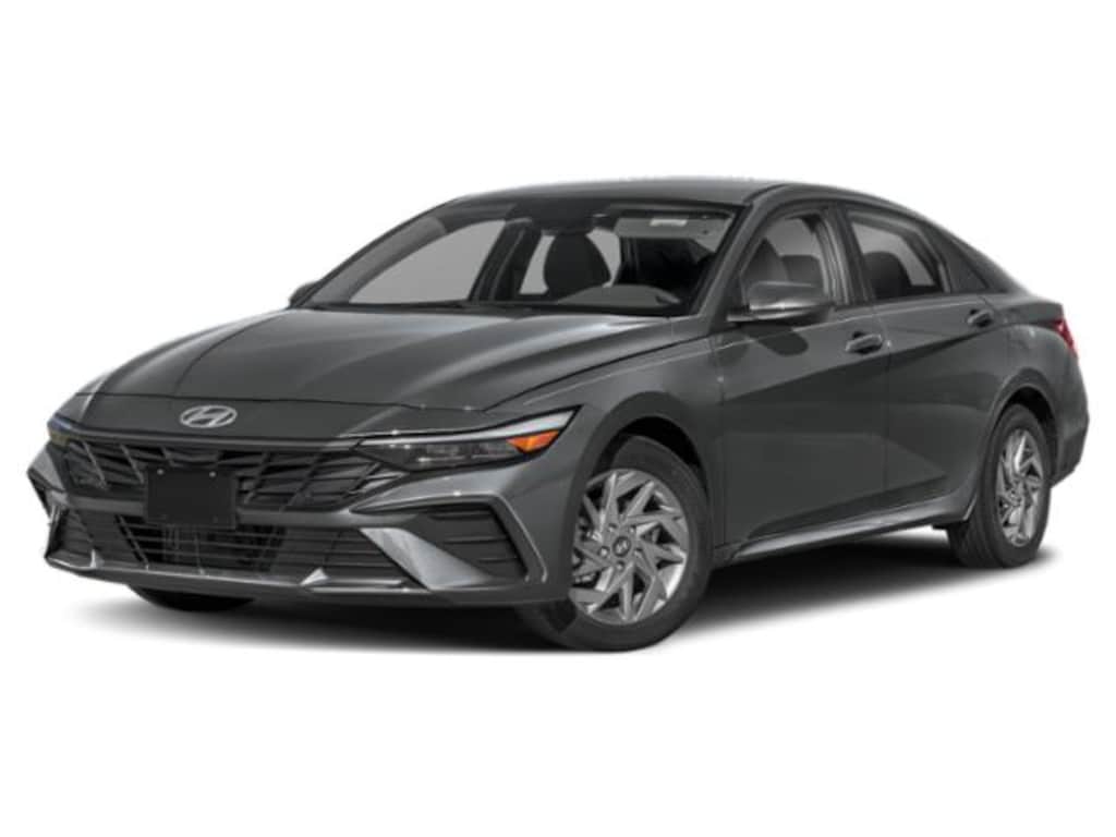 New 2026 Hyundai Elantra Hybrid Blue Sedan