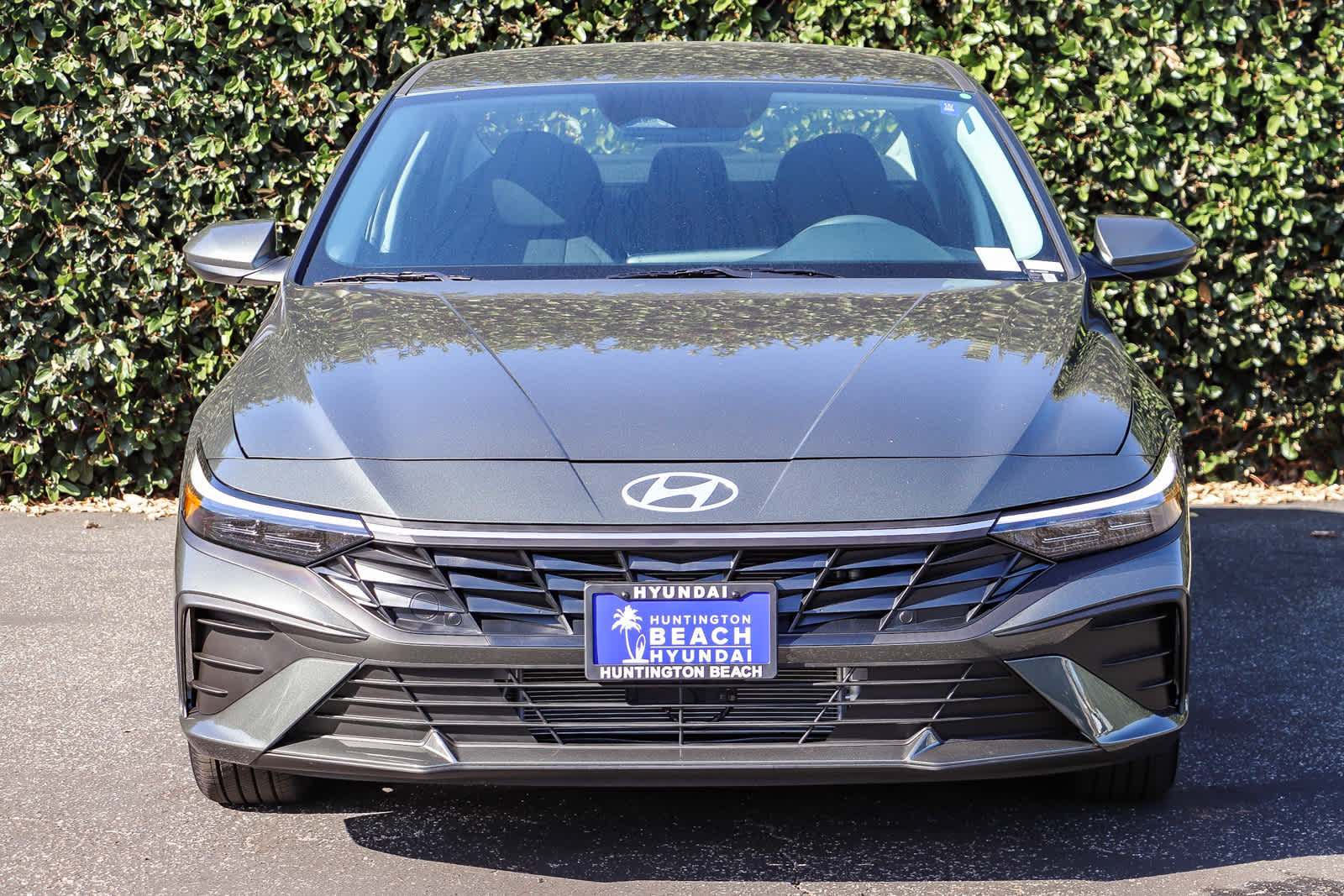 New 2026 Hyundai Elantra Hybrid Blue Sedan