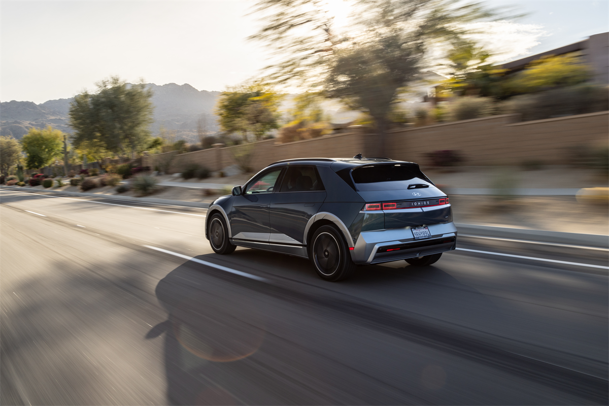 The 2026 Hyundai IONIQ 5 on the road