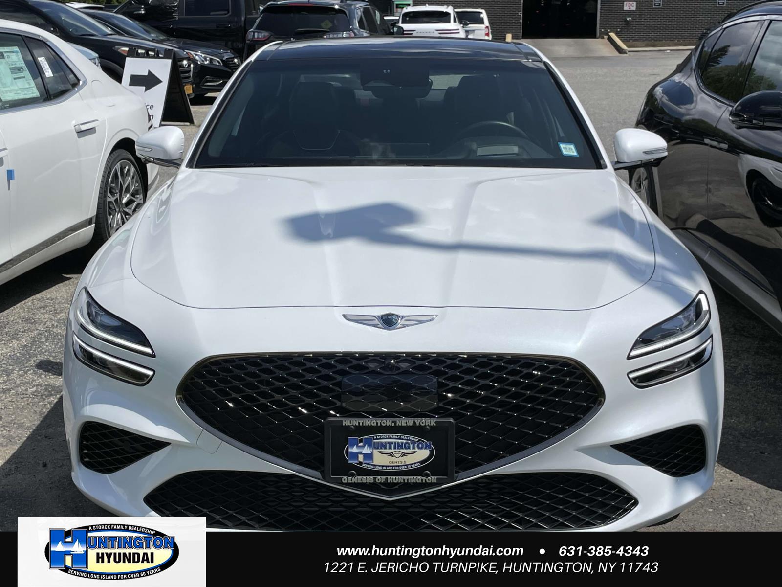 Certified 2023 GENESIS G70 Standard with VIN KMTG54TE6PU134157 for sale in Huntington, NY