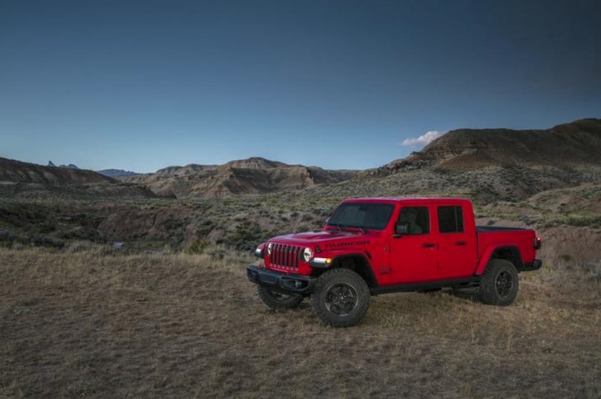 2020 Jeep Gladiator Side Red Exterior 2020 Jeep Gladiator Side Red Exterior