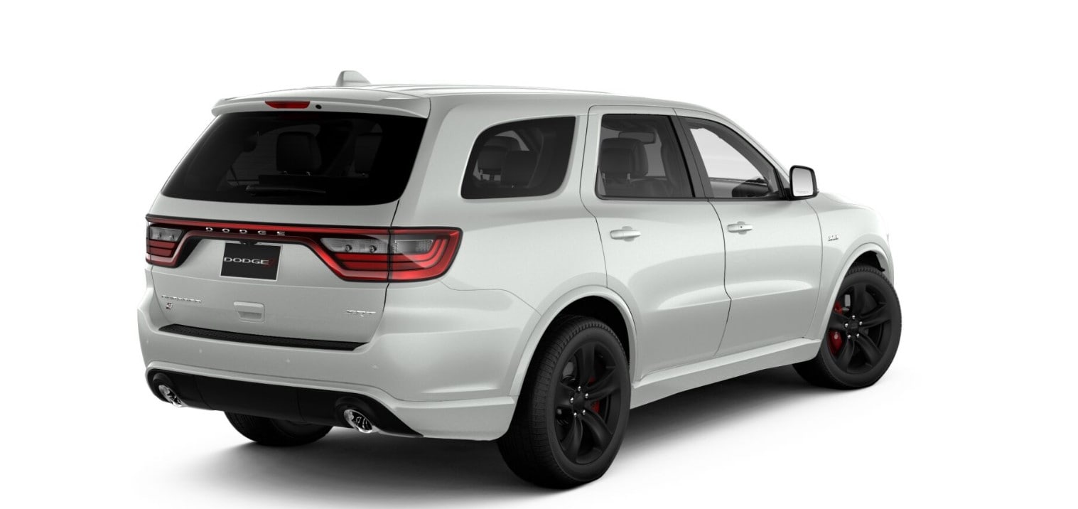 2018 Dodge Durango SRT Rear White Exterior 2018 Dodge Durango SRT Rear White Exterior