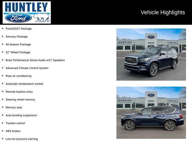 Used 2020 INFINITI QX80 Limited with VIN JN8AZ2NE7L9252195 for sale in Huntley, IL