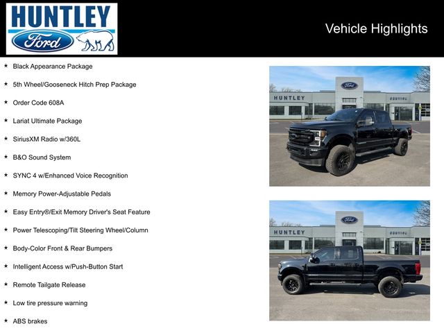 Certified 2022 Ford F-250 Super Duty Lariat with VIN 1FT7W2BT5NEG07666 for sale in Huntley, IL