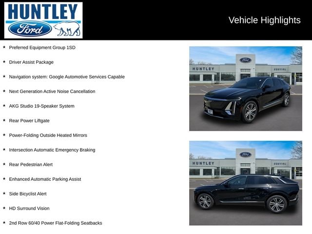 Used 2024 Cadillac LYRIQ Luxury 2 with VIN 1GYKPRRL8RZ122131 for sale in Huntley, IL