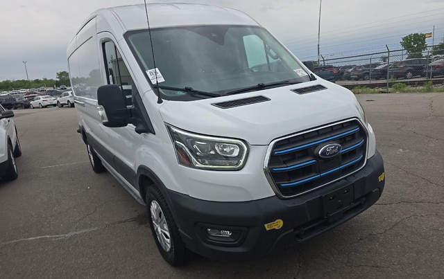 Used 2022 Ford E-Transit Cargo Van Base with VIN 1FTBW9CK8NKA64579 for sale in Huntley, IL