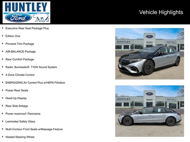 Used 2022 Mercedes-Benz EQS PINNACLE with VIN W1KCG4EB6NA016043 for sale in Huntley, IL