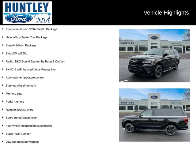 Certified 2022 Ford Expedition Limited with VIN 1FMJU2ATXNEA07752 for sale in Huntley, IL