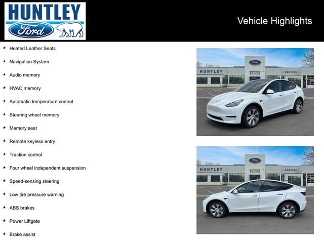 Used 2022 Tesla Model Y Long Range with VIN 7SAYGDEEXNF425246 for sale in Huntley, IL