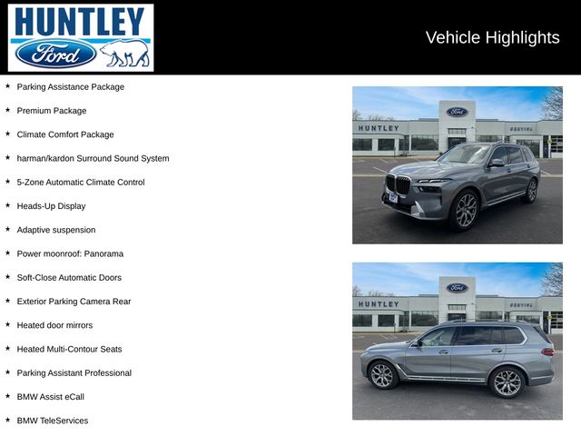 Used 2023 BMW X7 40i with VIN 5UX23EM01P9N47886 for sale in Huntley, IL