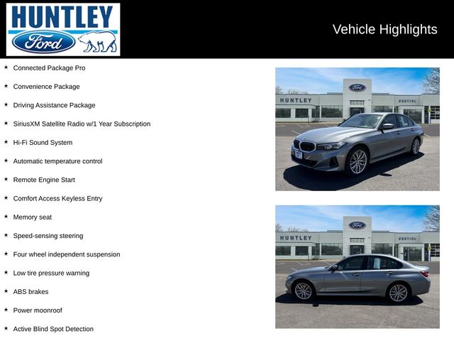 Used 2023 BMW 3 Series 330i with VIN 3MW89FF03P8D54305 for sale in Huntley, IL