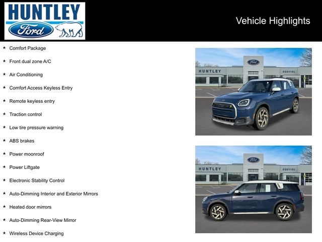 Used 2025 MINI Countryman SE with VIN WMZ53GA03S7S92984 for sale in Huntley, IL