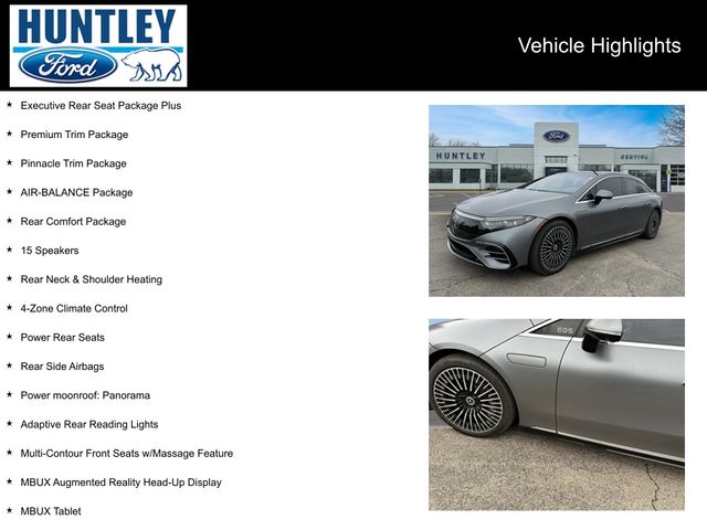 Used 2023 Mercedes-Benz EQS Base with VIN W1KCG4EB4PA027917 for sale in Huntley, IL