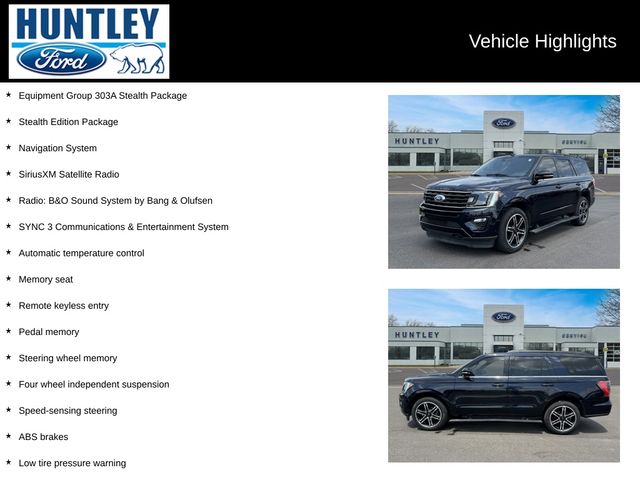 Certified 2021 Ford Expedition Limited with VIN 1FMJU2AT2MEA58063 for sale in Huntley, IL