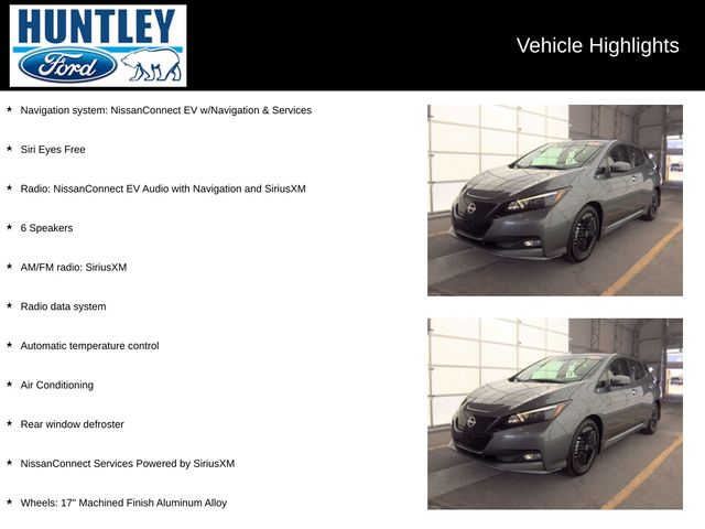 Used 2025 Nissan Leaf SV PLUS with VIN 1N4CZ1CV5SC557736 for sale in Huntley, IL