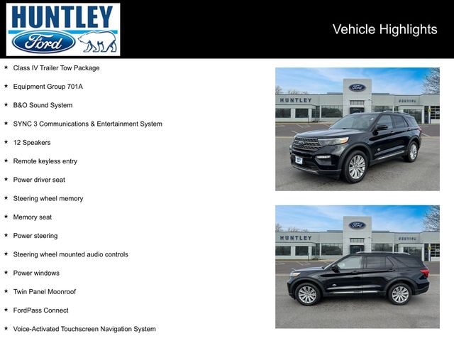 Certified 2022 Ford Explorer King Ranch with VIN 1FM5K8LC3NGA05577 for sale in Huntley, IL
