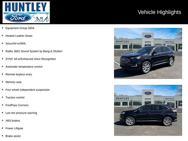 Certified 2022 Ford Edge Titanium with VIN 2FMPK4K90NBA75102 for sale in Huntley, IL