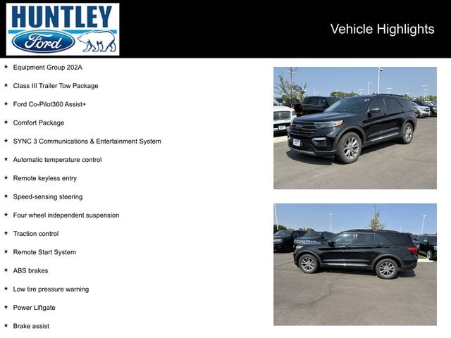 Used 2020 Ford Explorer XLT with VIN 1FMSK8DH1LGD04236 for sale in Huntley, IL