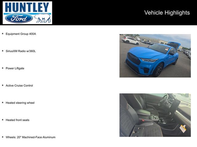 Used 2021 Ford Mustang Mach-E GT AWD with VIN 3FMTK4SE3MME03539 for sale in Huntley, IL