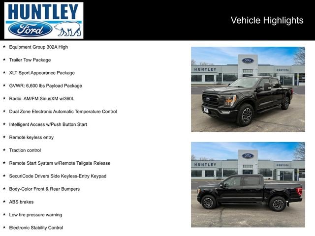 Certified 2022 Ford F-150 XLT with VIN 1FTEW1EP1NKE49537 for sale in Huntley, IL