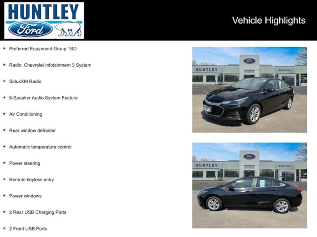 Used 2019 Chevrolet Cruze LT Sedan