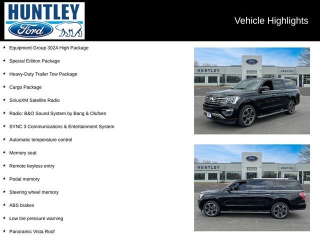 Certified 2021 Ford Expedition Limited with VIN 1FMJK2AT4MEA55591 for sale in Huntley, IL