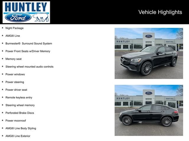 Used 2023 Mercedes-Benz GLC Coupe Base with VIN W1N0J8EB7PG149537 for sale in Huntley, IL