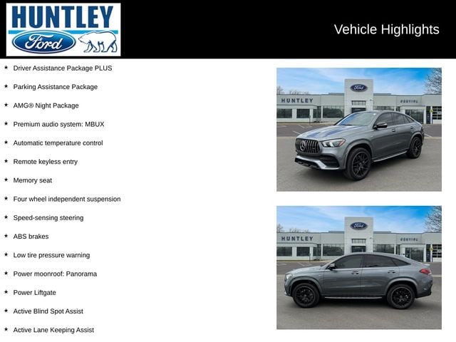 Used 2023 Mercedes-Benz GLE Coupe GLE 53 AMG with VIN 4JGFD6BB8PA894720 for sale in Huntley, IL