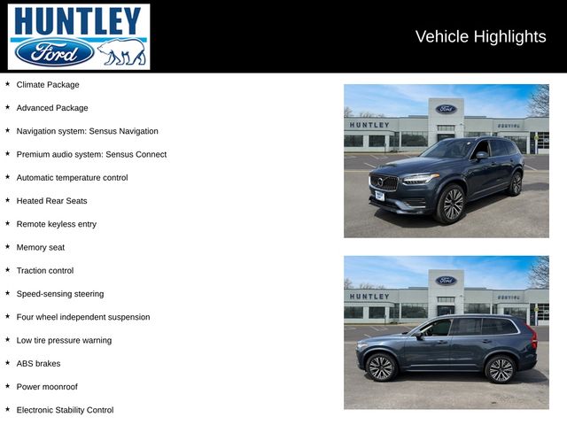 Used 2021 Volvo XC90 Momentum with VIN YV4A221K2M1766836 for sale in Huntley, IL