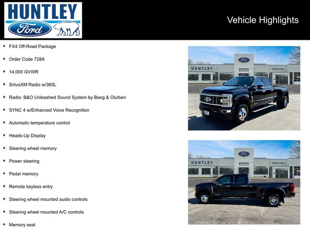 Certified 2024 Ford F-350 Super Duty Limited with VIN 1FT8W3DM1REC29304 for sale in Huntley, IL