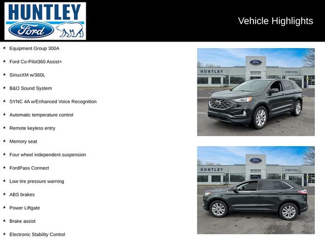 Certified 2022 Ford Edge Titanium with VIN 2FMPK4K95NBA20533 for sale in Huntley, IL