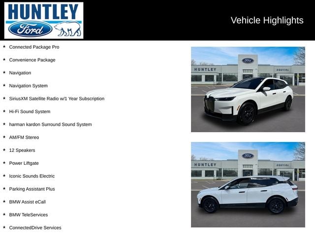 Used 2023 BMW iX Base with VIN WB523CF06PCM81997 for sale in Huntley, IL