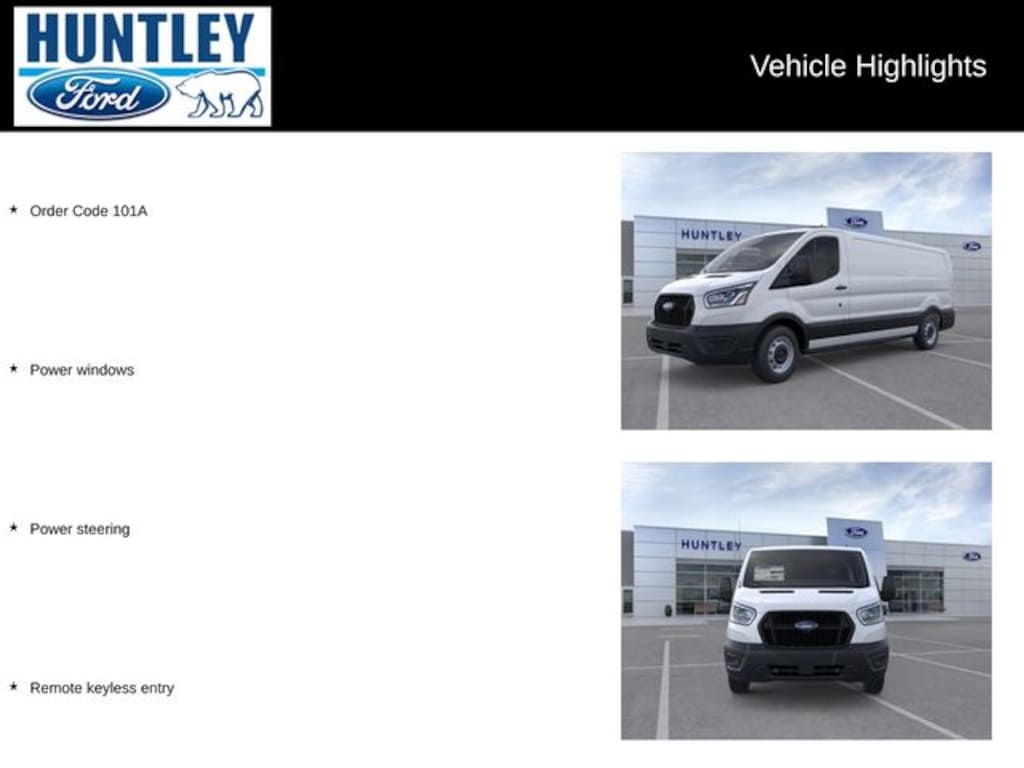 New 2025 Ford Transit-350 Base Cargo Van