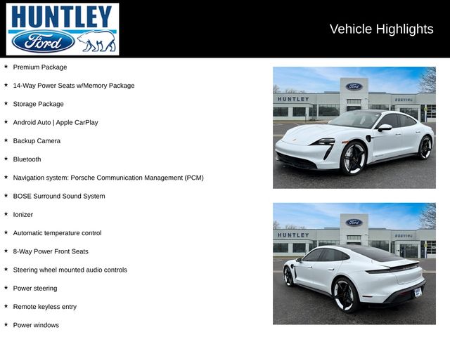 Used 2020 Porsche Taycan S with VIN WP0AB2Y13LSA53620 for sale in Huntley, IL