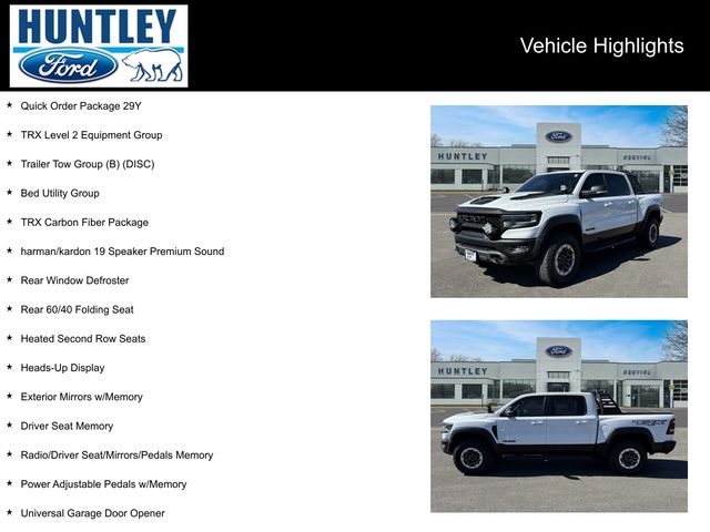 Used 2022 RAM Ram 1500 Pickup TRX with VIN 1C6SRFU91NN189768 for sale in Huntley, IL