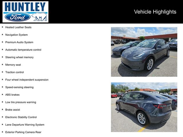 Used 2021 Tesla Model Y Long Range with VIN 5YJYGDEEXMF245048 for sale in Huntley, IL