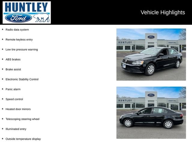 Used 2016 Volkswagen Jetta S with VIN 3VW267AJ3GM222074 for sale in Huntley, IL