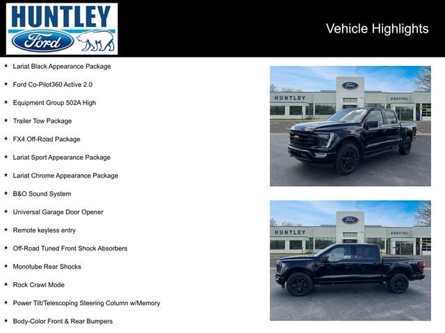 Certified 2022 Ford F-150 Lariat with VIN 1FTFW1E89NFB44518 for sale in Huntley, IL