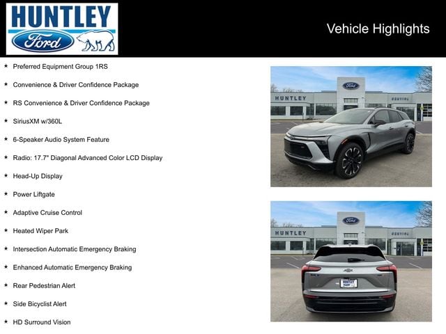 Used 2024 Chevrolet Blazer EV RS with VIN 3GNKDCRJ7RS136018 for sale in Huntley, IL