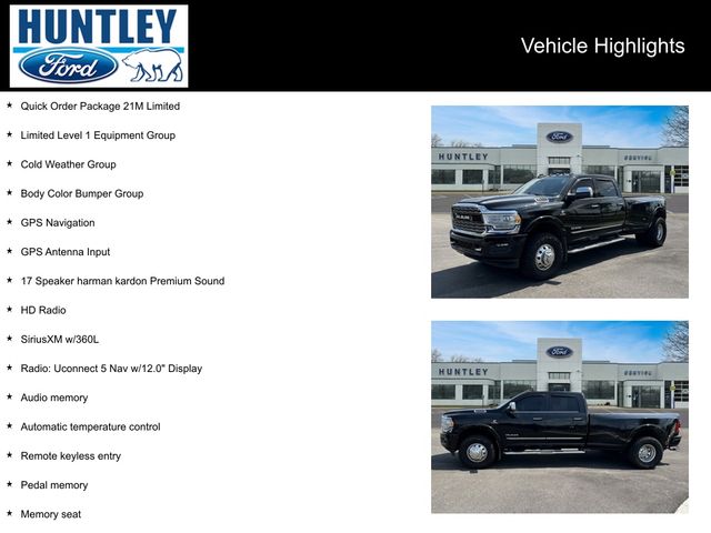 Used 2022 RAM Ram 3500 Pickup Limited with VIN 3C63RRRL8NG152476 for sale in Huntley, IL