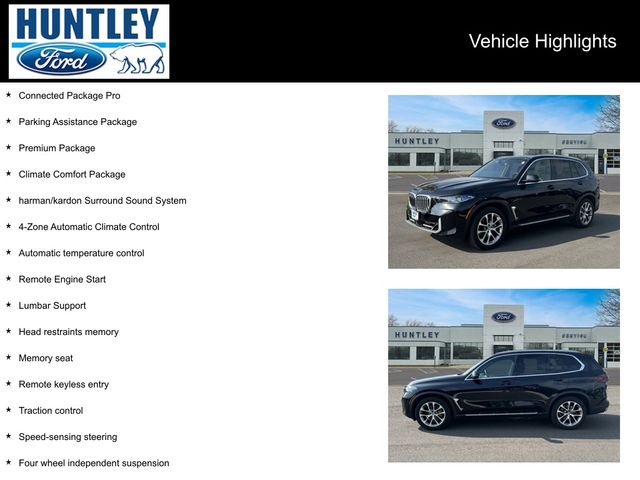 Used 2024 BMW X5 40i with VIN 5UX23EU0XR9S21491 for sale in Huntley, IL