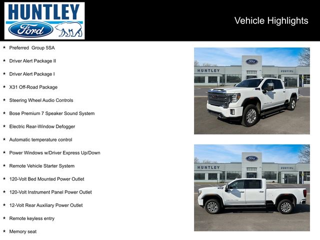 Used 2023 GMC Sierra 2500 Denali HD Denali with VIN 1GT19REY7PF107308 for sale in Huntley, IL